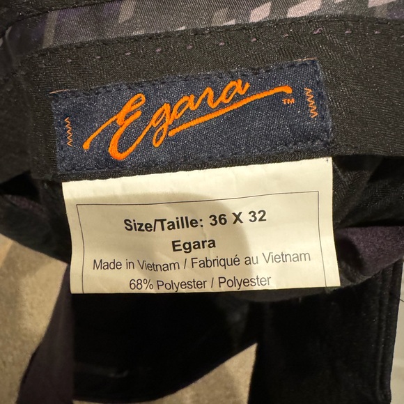 2 pairs of Egara Dress pants. Black and purple. 36x32 - Picture 2 of 4